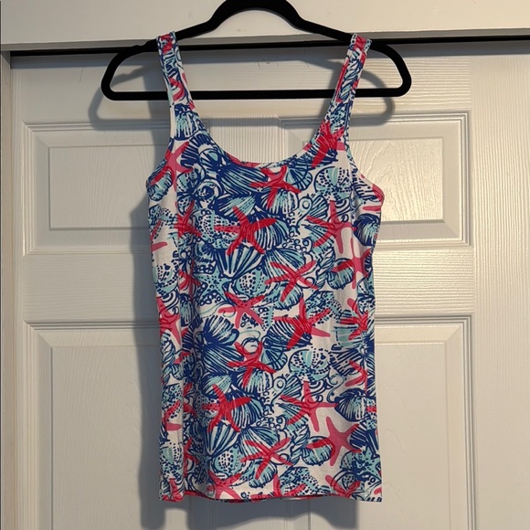 Lilly Pulitzer Blue and Pink Tank Top - Picture 3 of 3